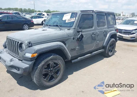 2021 Jeep Wrangler Unlimited Sport Altitude 4X4 z USA, uszkodzony, nr VIN 1C4HJXDG2MW700489